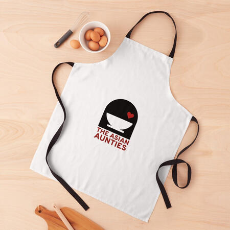 Apron Asian Aunties White Apron