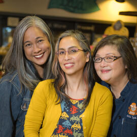 Three women, the Asian Aunties